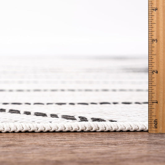 Keen Home Design Terrace Outdoor Area Rug - 8x10 Washable Indoor/Outdoor Rug for Patio, Kitchen, Balcony, Beach, Garden, Deck and Porch, Size: 7'7"x10'