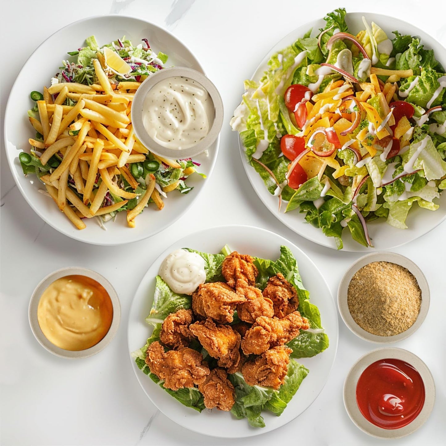 4 Inch Wheat Straw Plates 8 Pieces, Lightweight and Unbreakable Dipping Bowls, Small Soy Sauce Dishes, Small Serving Bowls for Side Dishes, Condiment, Appetizer (Beige)