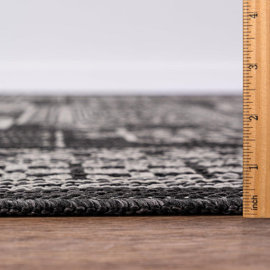 Keen Home Design Terrace Outdoor Area Rug - 9x12 Washable Indoor/Outdoor Rug for Patio, Kitchen, Balcony, Beach, Garden, Deck and Porch, Size: 8'10"x12'