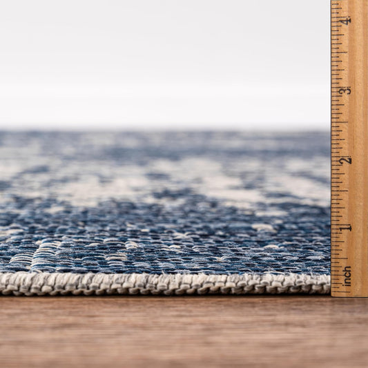 Keen Home Design Terrace Outdoor Area Rug - 4x6 Washable Indoor/Outdoor Rug for Patio, Kitchen, Balcony, Beach, Garden, Deck and Porch, Size: 3'10"x5'7"