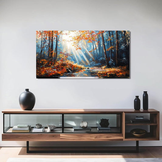 TAIJXAGSG Canvas Wall Art Decor Modern Botanical Wall Art Prints Art Work For Wall Decor Forest Wall Art Pictures For Living Room Nature Landscape Wall Art Decorations Bedroom Office Decor 20"X 40"