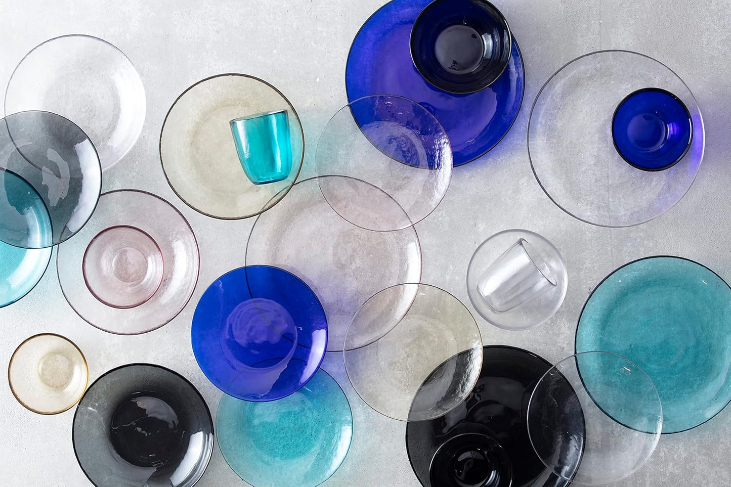 Fortessa Los Cabos Glass Dinnerware Collection, Cereal Salad Fruit Bowl (Set of 4), 6 Inch/21oz, Ginger Root