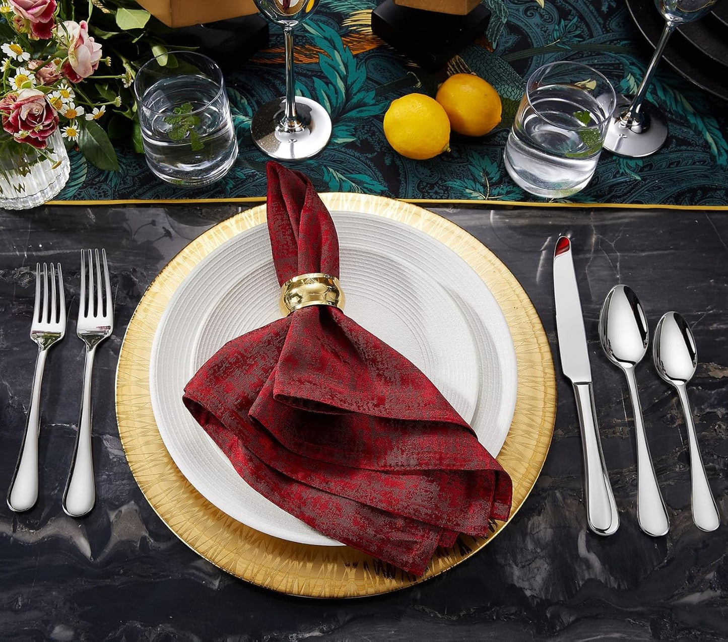 KEAWELL Premium Verona 65-Piece Silverware Set for 12 – Heavy Duty 18/10 Stainless Steel, Brilliant Mirror Finish, Smooth Edges, Dishwasher Safe (65, Silver)