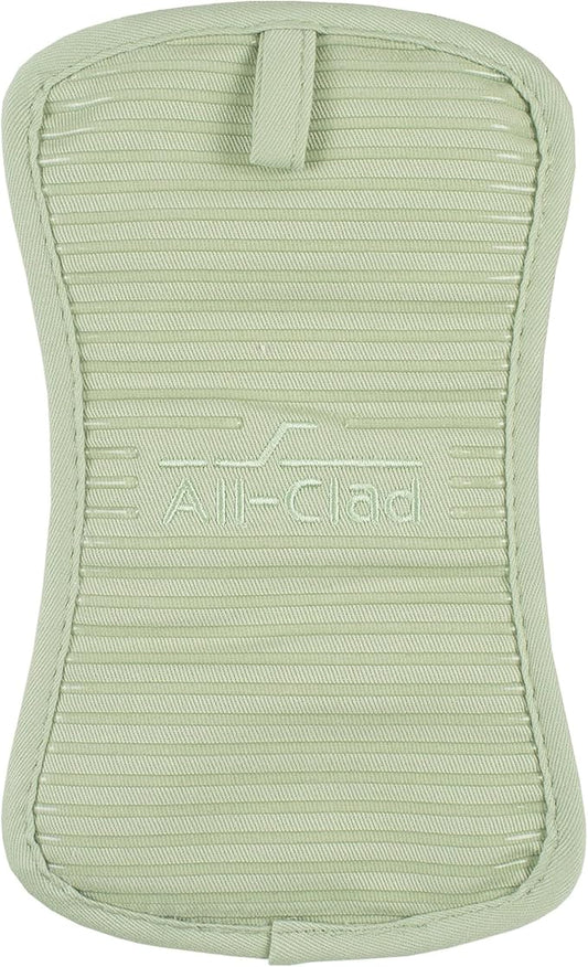 All-Clad Premium Pot Holder & Hot Pad: Heat Resistant to 500 Degrees - 100% Cotton, 10"x6.25" Hot Pad for Kitchen and Barbeque, (1-Pack), Fennel