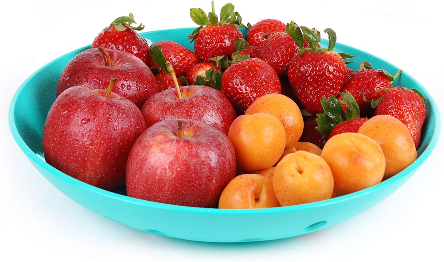 Mintra Home Curly Collection (Fruit Tray 1pk, Teal)