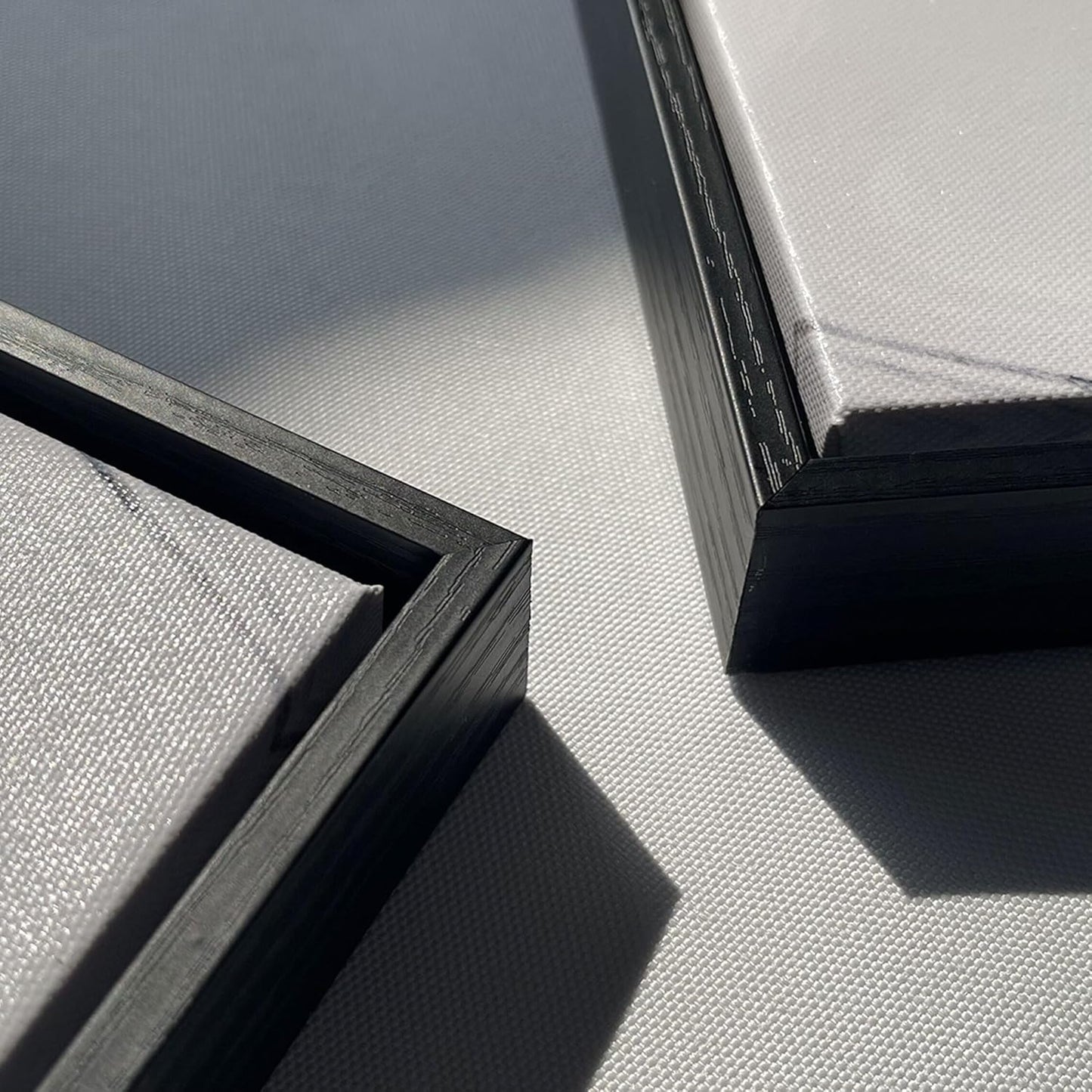 HKDGOKA Large Landscape Wall Art, Gray Blue Birch Tree Abstract Canvas Painting Picture Modern Misty Forest Artwork Framed for Living Room Bedroom Office Kitchen Home Wall Decor 71"x32"