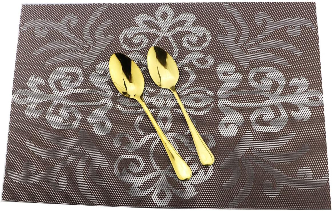 Gugrida 20-Piece Mirror Polished Reusable Utensils Vitalt Healthy & Eco-Friendly Stainless Steel Gold Flatware Tableware Dinnerware Set, Shiny Cutlery Knife Fork Spoon Set, Service for 4