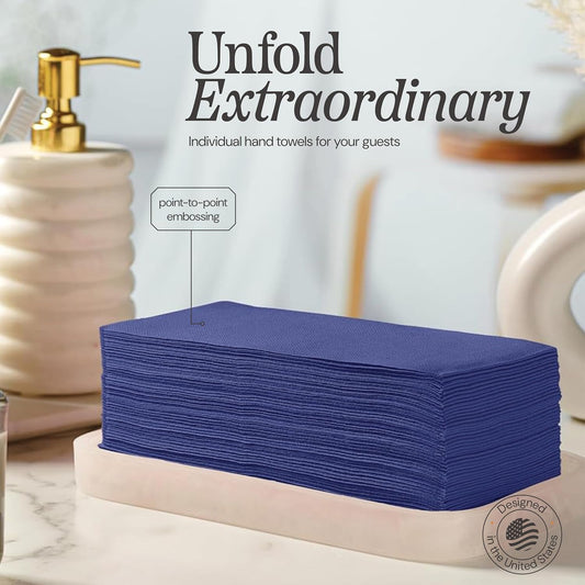 300 Pack Disposable Cream Napkins Paper, 3-Ply, 12" x 17" Cream Paper Napkins, Decorative Hand Guest Towels, For Wedding, Kitchen or Event