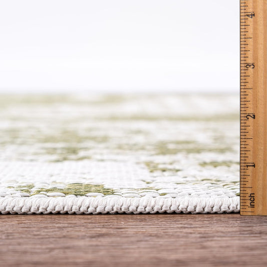 Keen Home Design Terrace Outdoor Area Rug - 6x9 Washable Indoor/Outdoor Rug for Patio, Kitchen, Balcony, Beach, Garden, Deck and Porch, Size: 6'x8'10"