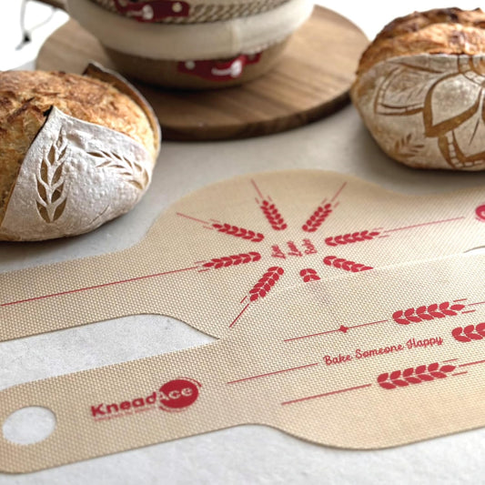 KneadAce Silicone Bread Sling Set Of Oval & Round with Long Handles, Nonstick&Reusable Easy-Lift Baking Mat Easy Clean Dutch Oven Liners, Sourdough Baking Supplies, Ideal As Gift For Bakers