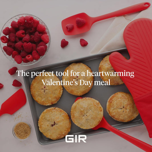 GIR: Get It Right Premium Silicone Ladle Serving Spoon - Non-stick Heat Resistant Seamless Kitchen Ladle for Soups, Stews, Dressings, and More - Ultimate, Red (Pack of 2)