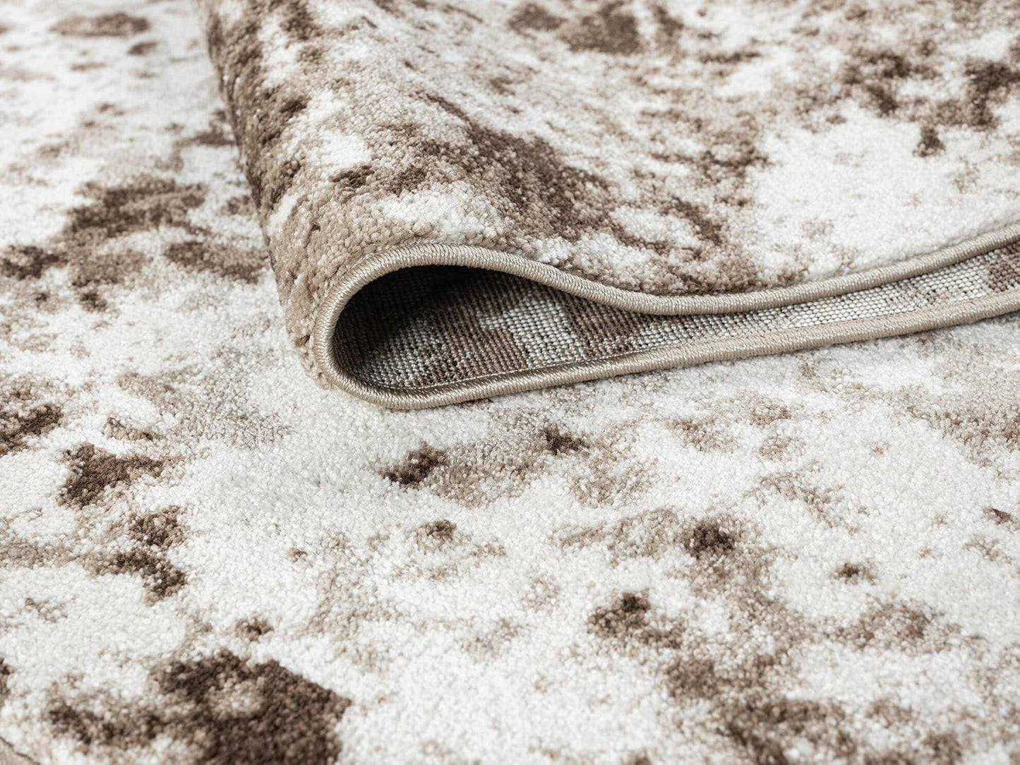 Keen Home Design Area Rugs - 10ft Round Non-Shedding, Abstract Rugs for Kitchen, Living Room, Bedroom, Dining Room, Entryway - Size: 10' Square, Multi