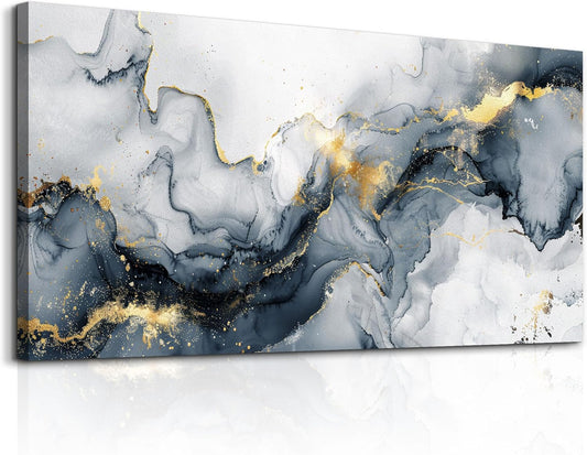 KELIYUAN Minimalism Ink Abstract Wall Paintings Canvas Wall Decor For Bedroom Wall Art For Living Room Office Decorations Ready to Hang Canvas Prints Artwork Modern Bathroom Home Decor 20"x40"