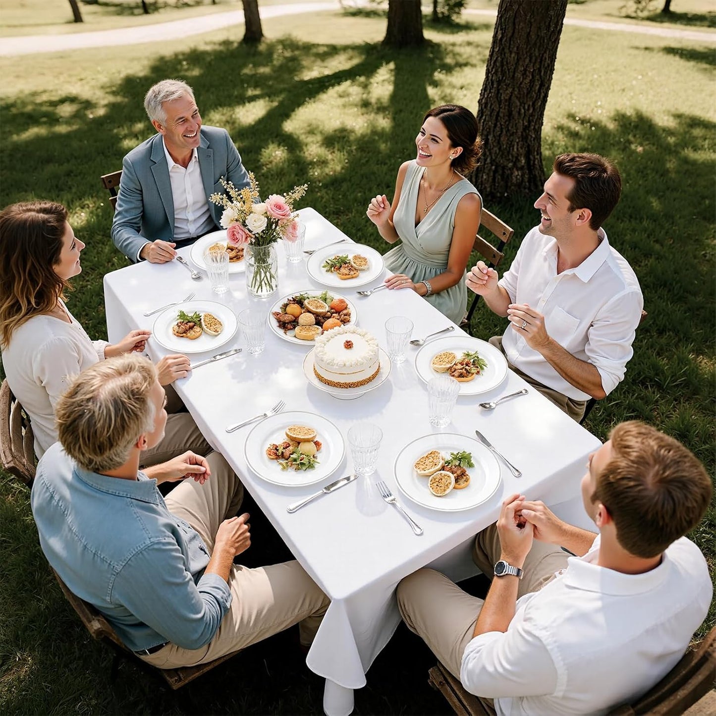 SUT 175 Pcs Silver Plastic Dinnerware Set for 25 Guests, Include: 25 Dinner Plates, 25 Dessert Plates, 25 Pre Rolled Napkins With Silver Silverware, 25 Cups, Disposable Plates for Wedding, Party