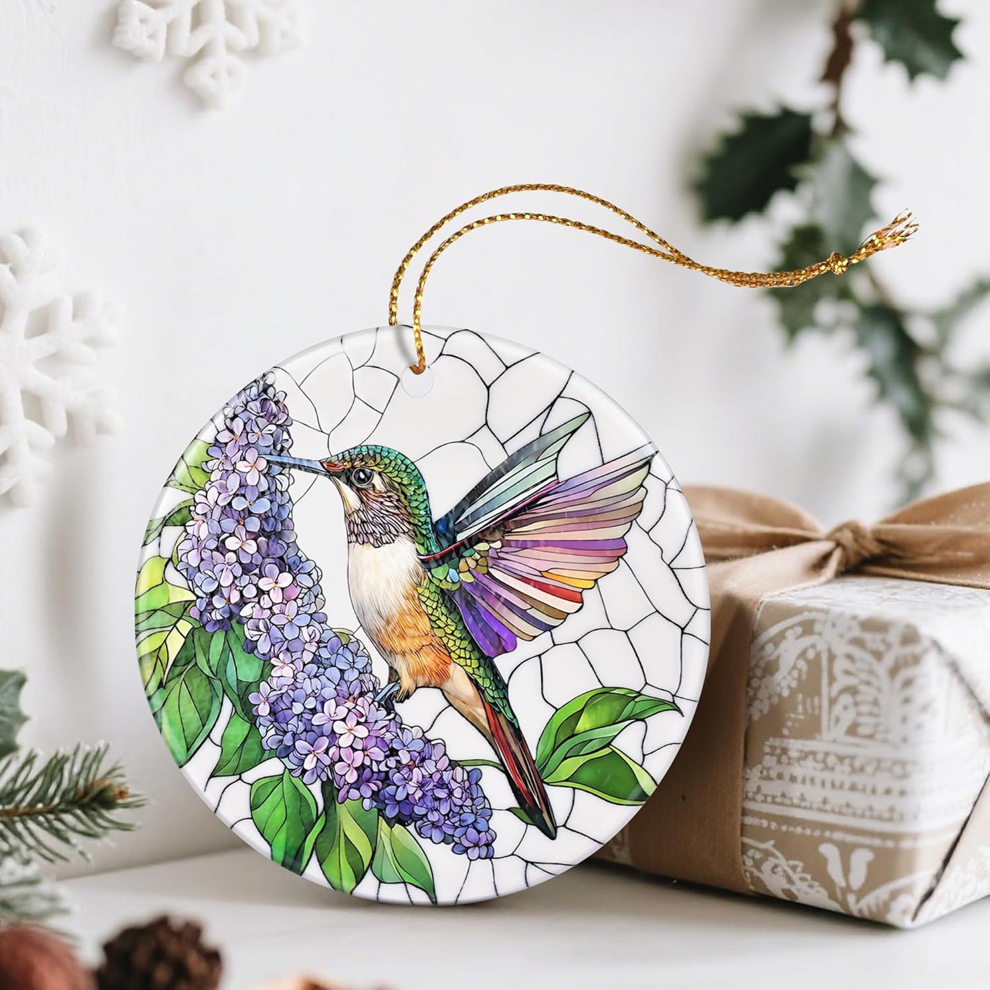 Hummingbird Christmas Ornaments: Christmas Tree Ornaments, Holiday Decor for Hummingbird Lovers, Stocking Stuffers, Gift Ideas, Xmas Gifts & Gifts for Women, Mom, and Grandma