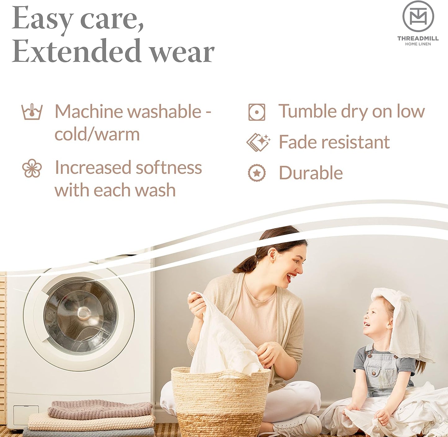 300 Thread Count Jacquard Tradition Light Beige Queen Sheets - 100% Cotton Breathable Silky Soft Damask Sheets - 3 Pc Bed Sheet Set Elasticized Deep Pockets - Wrinkle Free Bedding Sheets by Threadmill