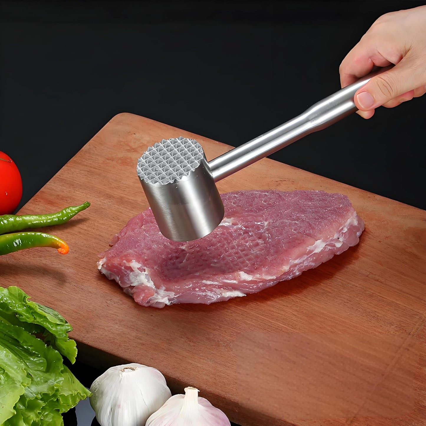 Premium Meat Tenderizer Mallet Tool for Kitchen Meat,Mallet Meat Hammer Meat Beater for Tenderizing and Flattening Meat,Meat Pounder Tenderizer for Pounding Meats, Nuts, Shellfish.