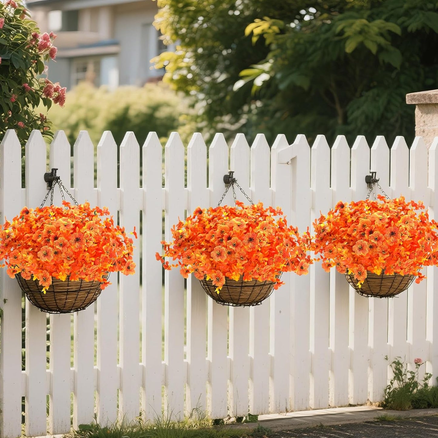 Artificial Flowers for Outdoors UV Resistant 12 Bundles Fake Flowers Realistic Faux Flowers Artificial Plants Outdoor for Fall Indoor Garden Patio Window Box Kitchen Home Autumn Decor