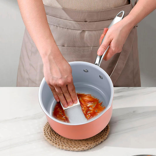 2 qt Nonstick Sauce Pan with Lid, Ceramic Saucepan Small Cooking Pot Non Toxic, PTFE & PFOA Free - Oven Safe & Compatible with All Stovetops (Gas, Electric & Induction)-Perracotta