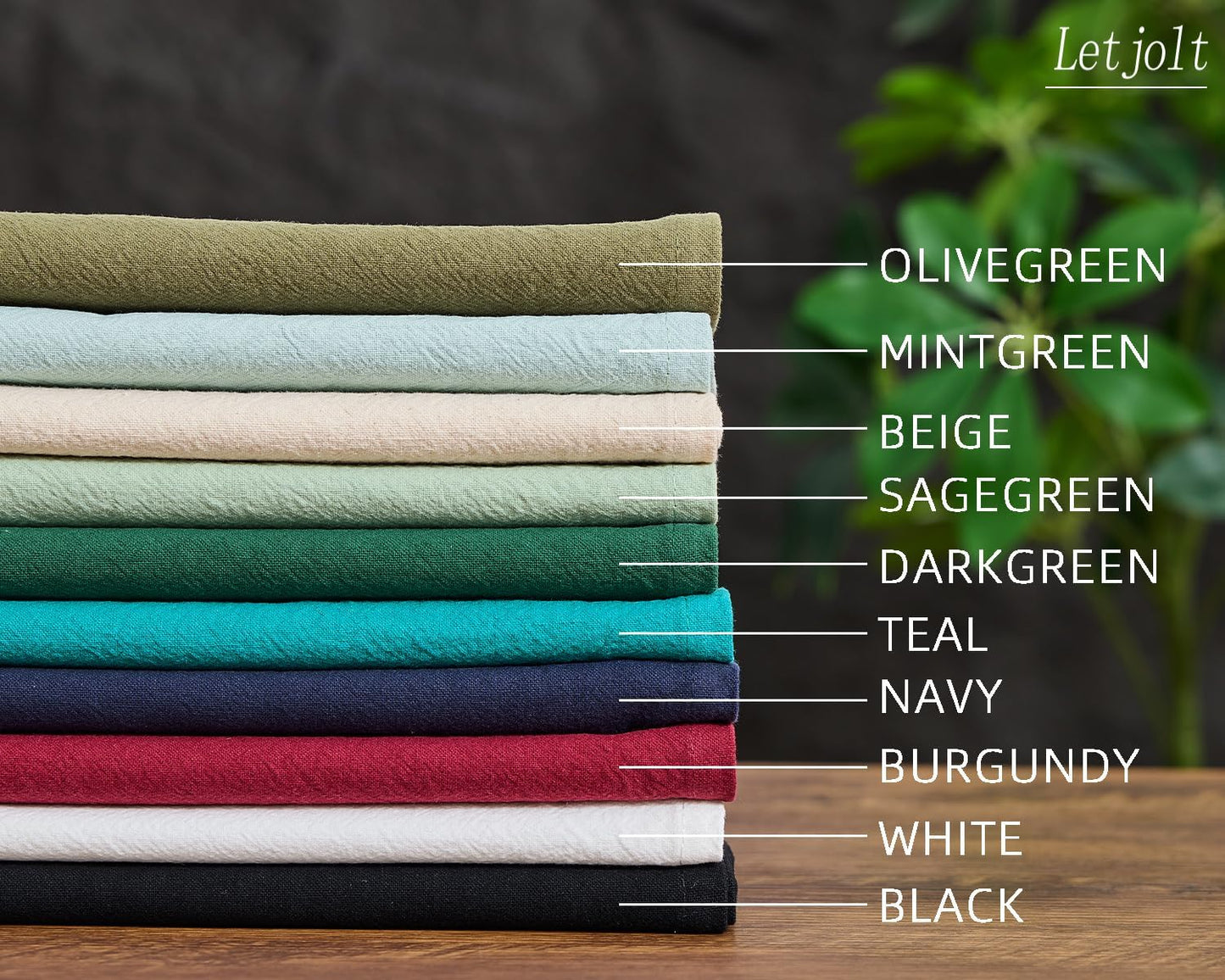 Letjolt Teal Table Runner 72 Inches Rustic Farmhouse Table Runner Cotton Runner Plain Table Decor