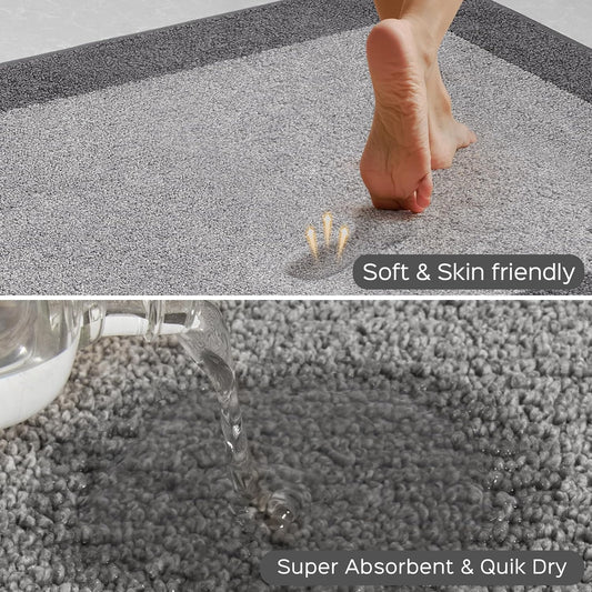 Machine Washable Kitchen Rug 24" x 84", Non Slip Kitchen Mat for Floor, Absorbent Entrance Runner Rug for Bedroom, Hallway, Bathroom, Door (Roll Packing)