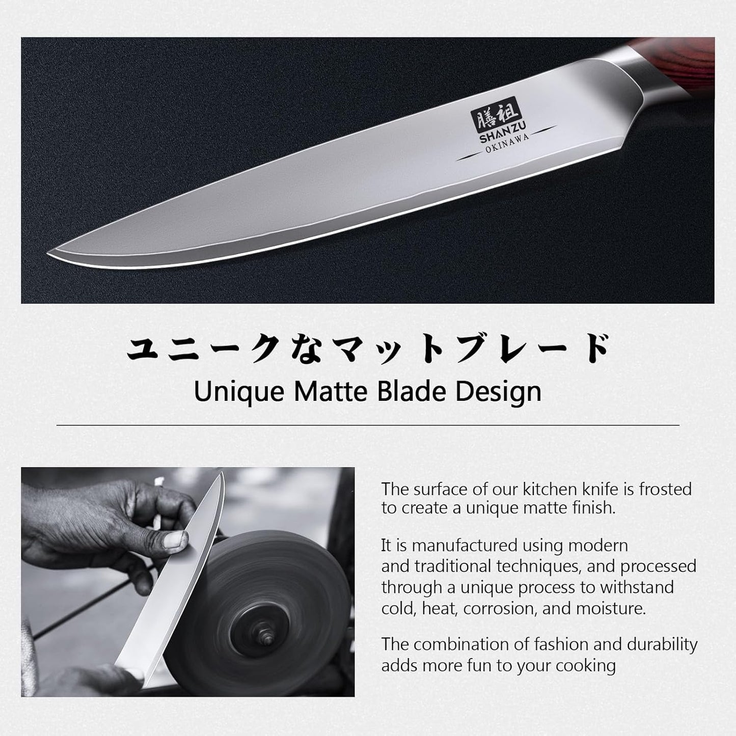 6 Inch Chef Knife, Japanese 10Cr15MoV High Carbon Stainless Steel Kitchen Knife, Multipurpose Ultra Sharp Kitchen Utility Knife with Ergonomic Pakkawood Handle