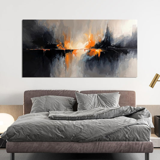 Canvas Wall Art Decor Black and White Wall Art Prints Abstract Canvas Art Wall Decor Wall Art Pictures for Living Room Large Modern Abstract Wall Art Artwork for Walls Bedroom Office Decor 24" X 48"