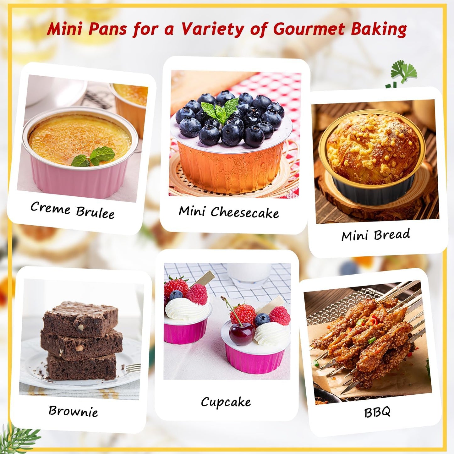 5oz Foil Ramekins with Lids 50 Pack,Free-Air Aluminum Foil Cupcake Liners Muffin Cups,Disposable Muffin Tins Jumbo Cupcake Baking Cups Muffin Pans for Custard Creme Brulee,with 50 Spoons-Black