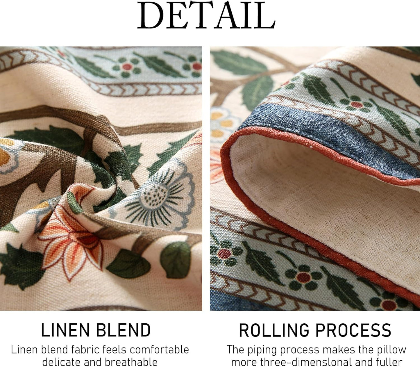 ISAENNE Designer Vintage Elegant Linen Extra Long Table Runner 118 Inches,Colorful Flower Pattern Soft Table Runners for Dining Tables,Thanksgiving,Kitchen Tables,Christmas,12"*118"-Naples C