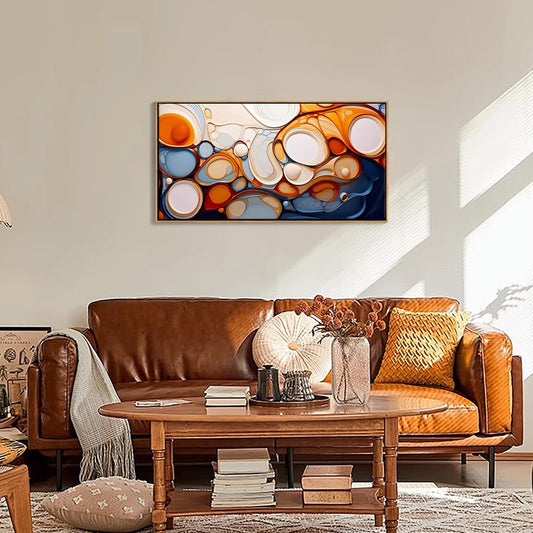 Abstract Wall Art - Colorful Canvas Wall Pictures, Framed for Living Room Decor - Modern Large Wall Art - Above Bed Wall Decor for Dedroom -Oil Painting Wall Art