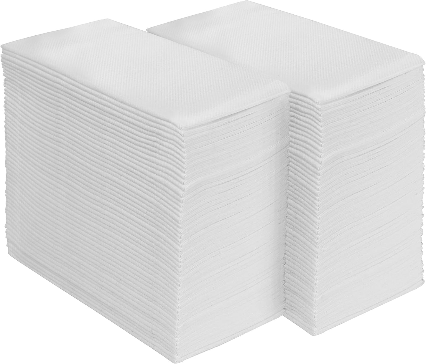 AMERICAN HOMESTEAD Paper Napkins - White Disposable Linen-Like Dinner Napkins - Restaurant-Quality Table Serviettes for Weddings, Parties, and Events - 15.75" x 15.75" - 100 Count