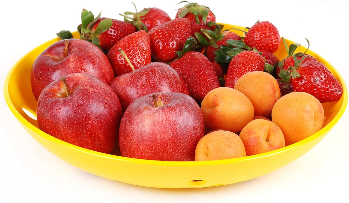 Mintra Home Curly Collection (Fruit Tray 1pk, Yellow)