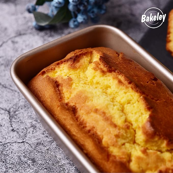 1Lb Loaf Pan, 7-inch Non-Stick Oblong Bread and Meat Bakeware for Oven Baking 7.28" × 4.52" x 2.55"