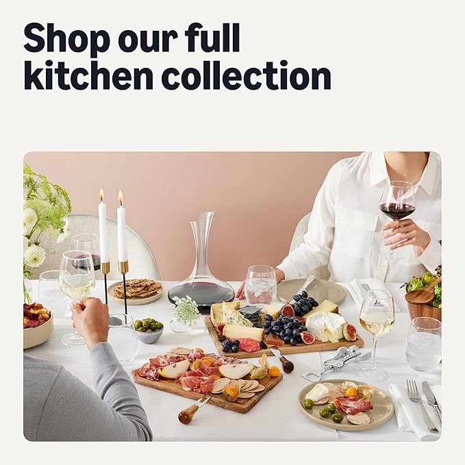 Amazon Basics Glazed Stoneware Appetizer Plates, Ceramic 4-Piece Set, Microwave and Dishwasher-Safe, 6.7 in., Linen Gray