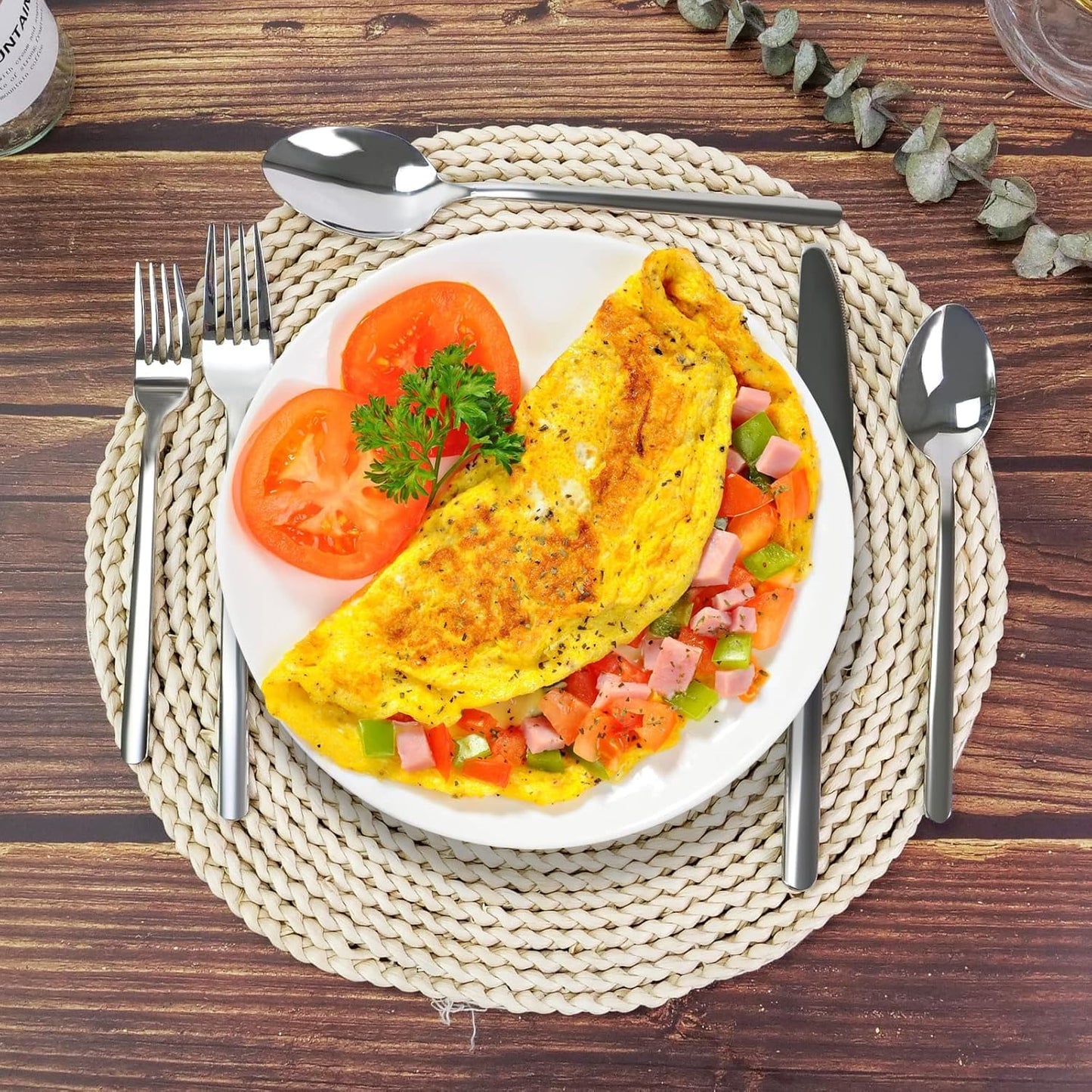 KINGSTONE Dinner Forks Set of 24, 8-Inch 18/10 Stainless Steel Forks Cutlery, Mirror Polished Table Forks for Home, Kitchen & Restaurant, Dishwasher Safe (Dinner Forks Set, 24-Piece)