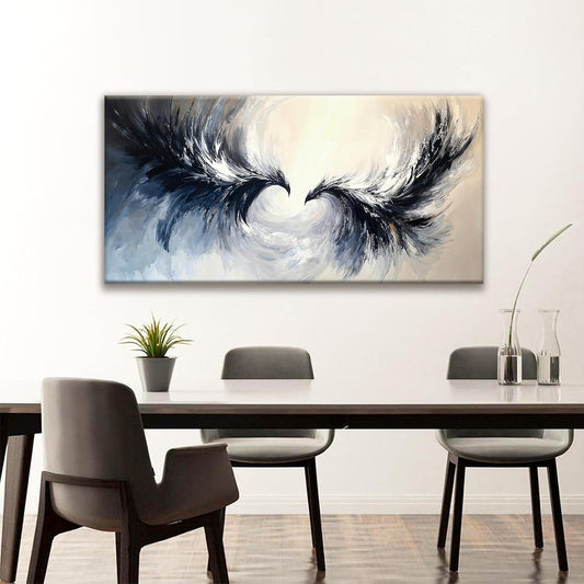 Suconvng Canvas Wall Art Decor Painting Abstract Flying Eagle Wall Art For Living Room Print Abstract Wall Decor Picture For Bedroom Home Office Artwork Ready To Hang 24 × 48 Inches