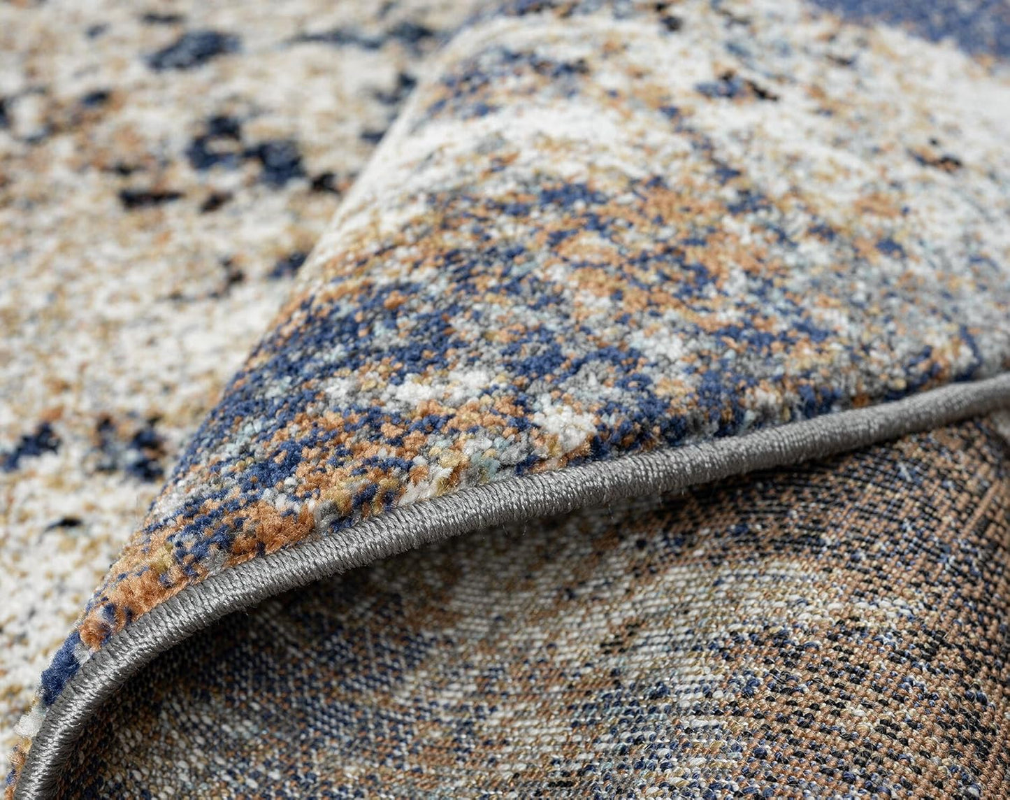 Keen Home Design Area Rugs - 10ft Round Non-Shedding, Abstract Rugs for Kitchen, Living Room, Bedroom, Dining Room, Entryway - Size: 10' Round, Multi