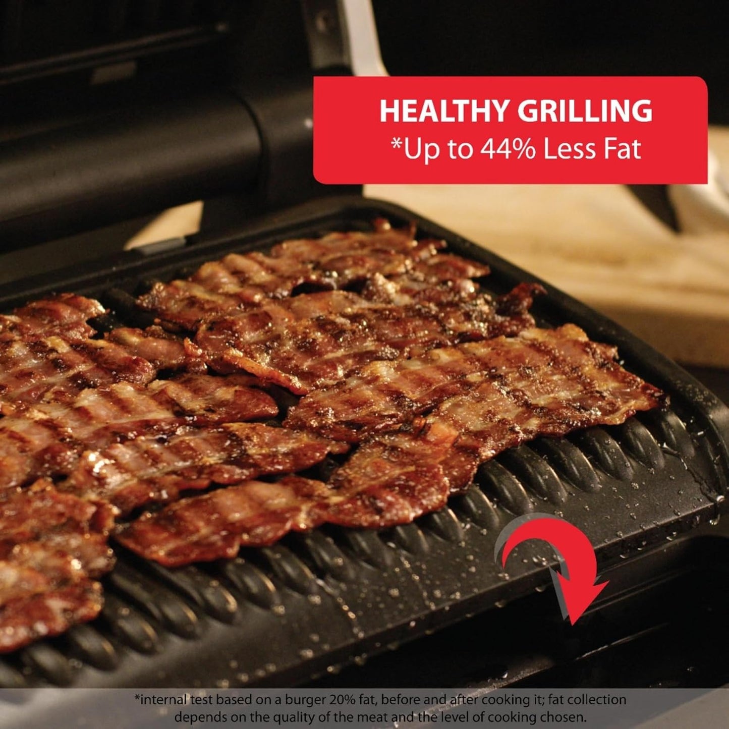 T-Fal OptiGrill Stainless Steel XL Electric Grill, 6 Servings, 9 Intelligent Automatic Cooking Modes, Panini Press, 1800 Watts, Nonstick Removable Plates, Indoor, Frozen Food, Kitchen Appliances