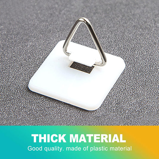 20 Pack Invisible Adhesive Plate Hangers, Vertical Wall Holders for Display, Supports 8-10 Inch Decorative Plates, Art & China, Secure Hangers for Home Décor