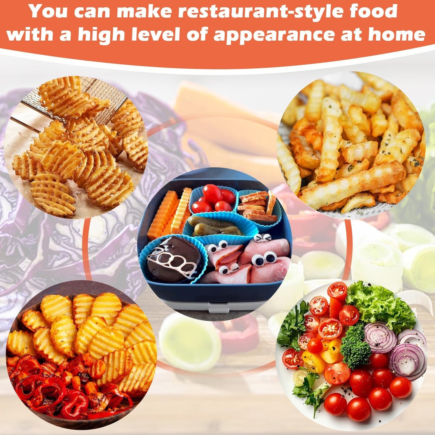 Hendiy Crinkle Cutter, Waffle Fry Cutter Stainless Steel French Fry Slicer Potato Cutting for Fries