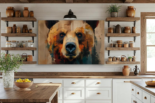 Wildlife Canvas Prints - Wild Animals Home Decor - Medium, Large, and Extra Large Wall Art for Living Room, Bathroom, Kitchen (The Forest Spirit, 24L" x 36W")