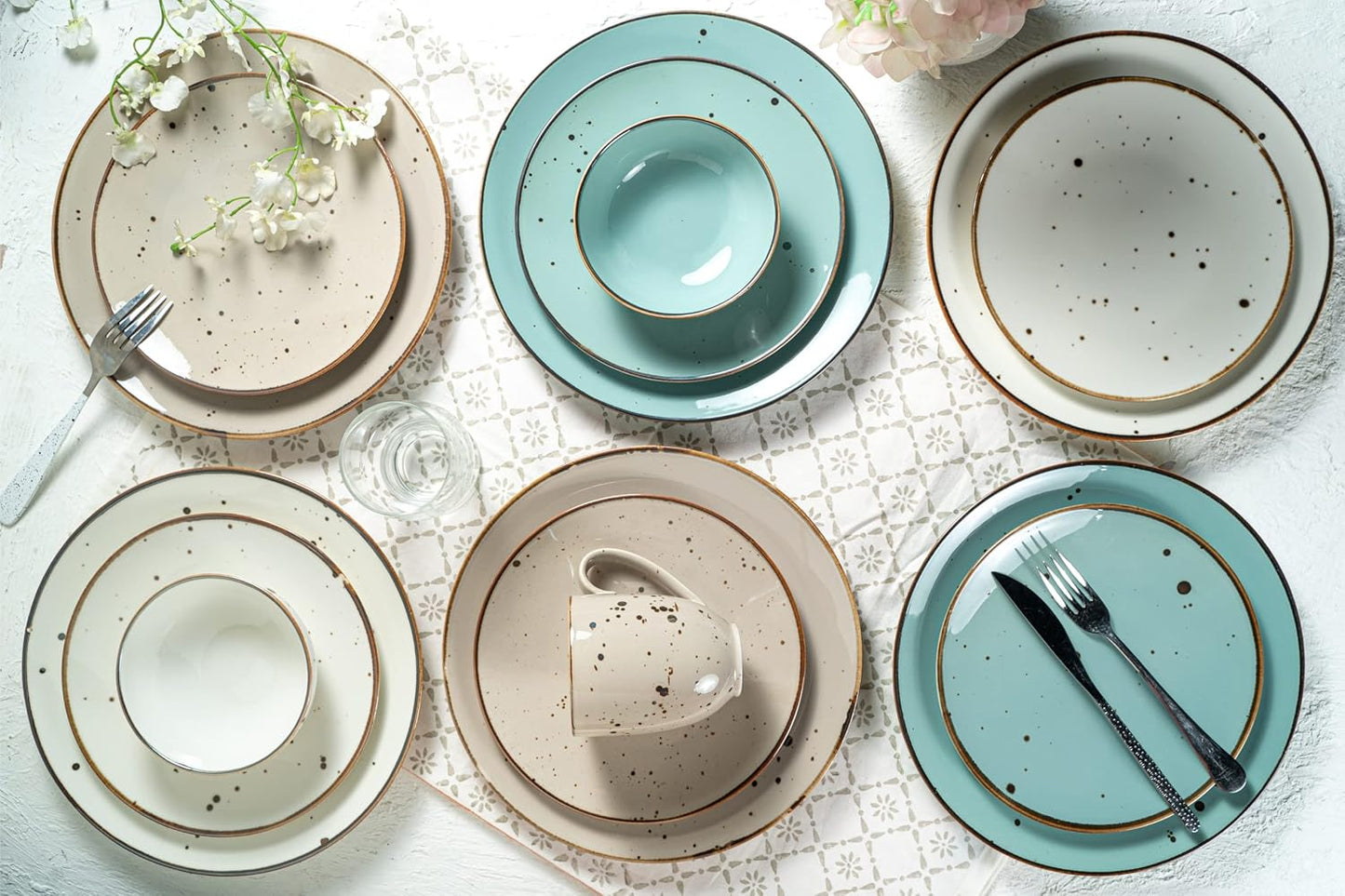 Small Hand Craft Dessert Bowls - 13.5oz, Set of 6 - Microwave, Oven, Dishwasher Safe, Ice Cream,Soup,Snacks, Rice, Cereal, Chili, Side Dishes, Dips, Ideal Gift - Natural Assorted Color