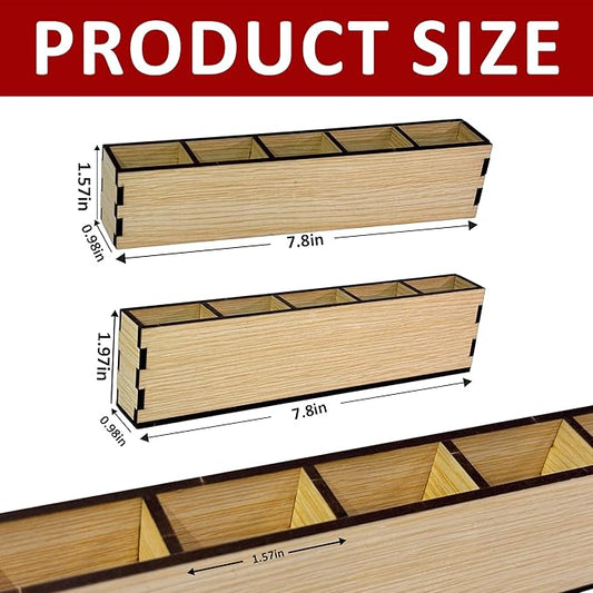 Wooden Straw Holder for Cabinet Door or Countertop Rustic Organizer & Dispenser for Reusable Tumbler Straws, Space-Saving Kitchen Accessories Container, Cupboard Storage (Wooden)