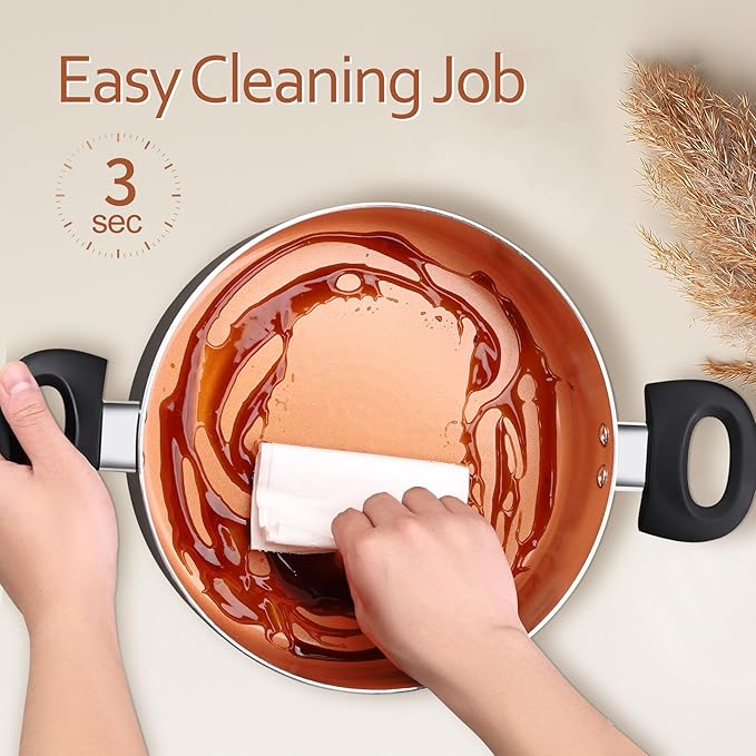 Ceramic Pots and Pans Set, 15PCS Nonstick Set Ceramic Cookware Set, Nonstick Pan Pots and Pans Set Non Stick Cookware set (With-Induction)