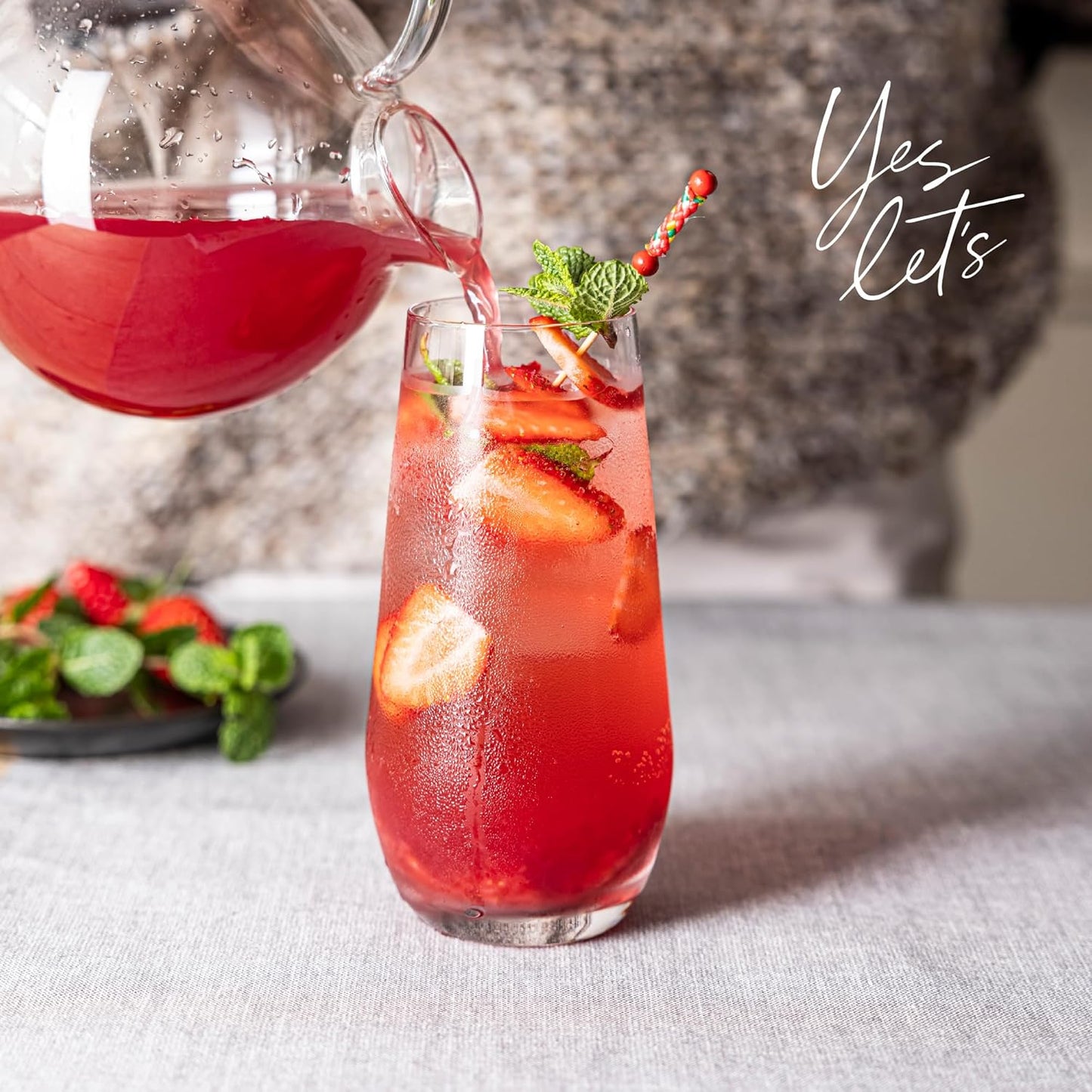 over&back 19oz Traditional Glassware - Set of 4 Classic Stemless Drinking Glasses for Parties, Get-togethers, and More - Mouth-Blown - Wine Cups for Kitchen and Dining Room - Clear