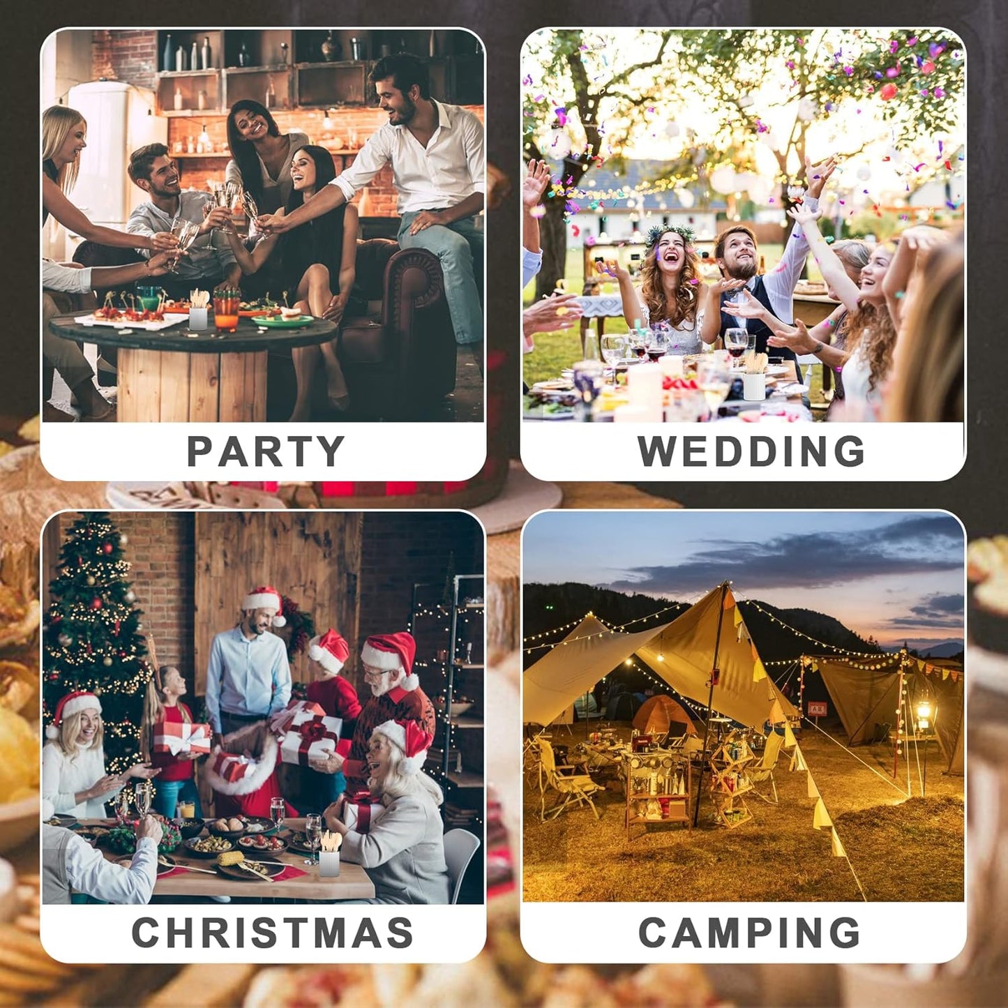 Bamboo Utensils -100 PK (50 Forks 25 Spoons 25 Knives) 6.7" Compostable Forks Spoons Knives Disposable Bamboo Cutlery Set Biodegradable Eco Friendly Flatware Renewable