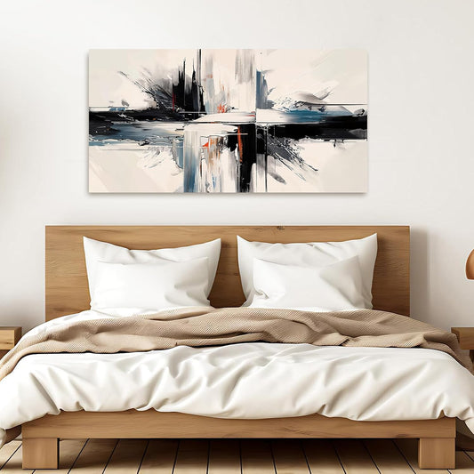 Abstract Wall Art Decorations Modern Wall Art for Living Room Abstract Canvas Art Wall Decor Minimalist Black and White Wall Art Prints Artwork for Walls Bedroom Office Home Decor 20" X 40"