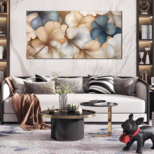 AOZEMI Botanical Wall Art Prints flowers Canvas Leaf Artwork Pictures for Living Room Bathroom Kitchen Decor 24x48 Decorative Wall Art Stylish