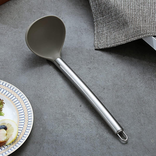 Berglander Ladle, Non-stick Silicone Kitchen Ladle, Soup Ladle, Cooking Ladle Soup Spoon For Cooking, Dishwasher Safe, Easy to Clean