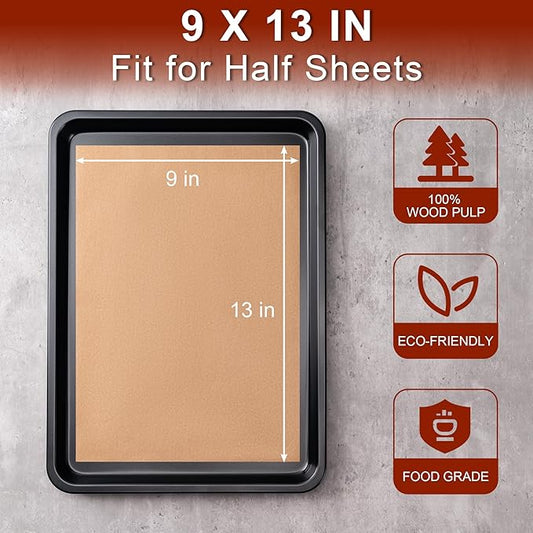 200Pcs Parchment Paper sheets,9x13 Inches Non-Stick Precut Baking Parchment,Unbleached,Parchment Paper For Baking,Fryer, Cooking,Oven,Perfect for Bread, Cakes, Barbecue